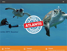 Tablet Screenshot of divingatlantis.com